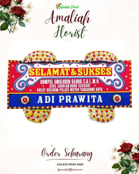 Papan Bunga Ucapan Selamat Iser